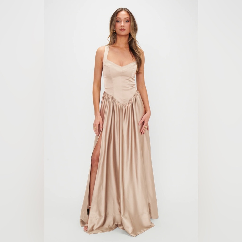 Show me your mumu, Abigail‎ maxi dress in champagne XL